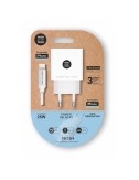 Cargador 25 w ultrarrápido pd + cable nylon ligthning blanco 1 m