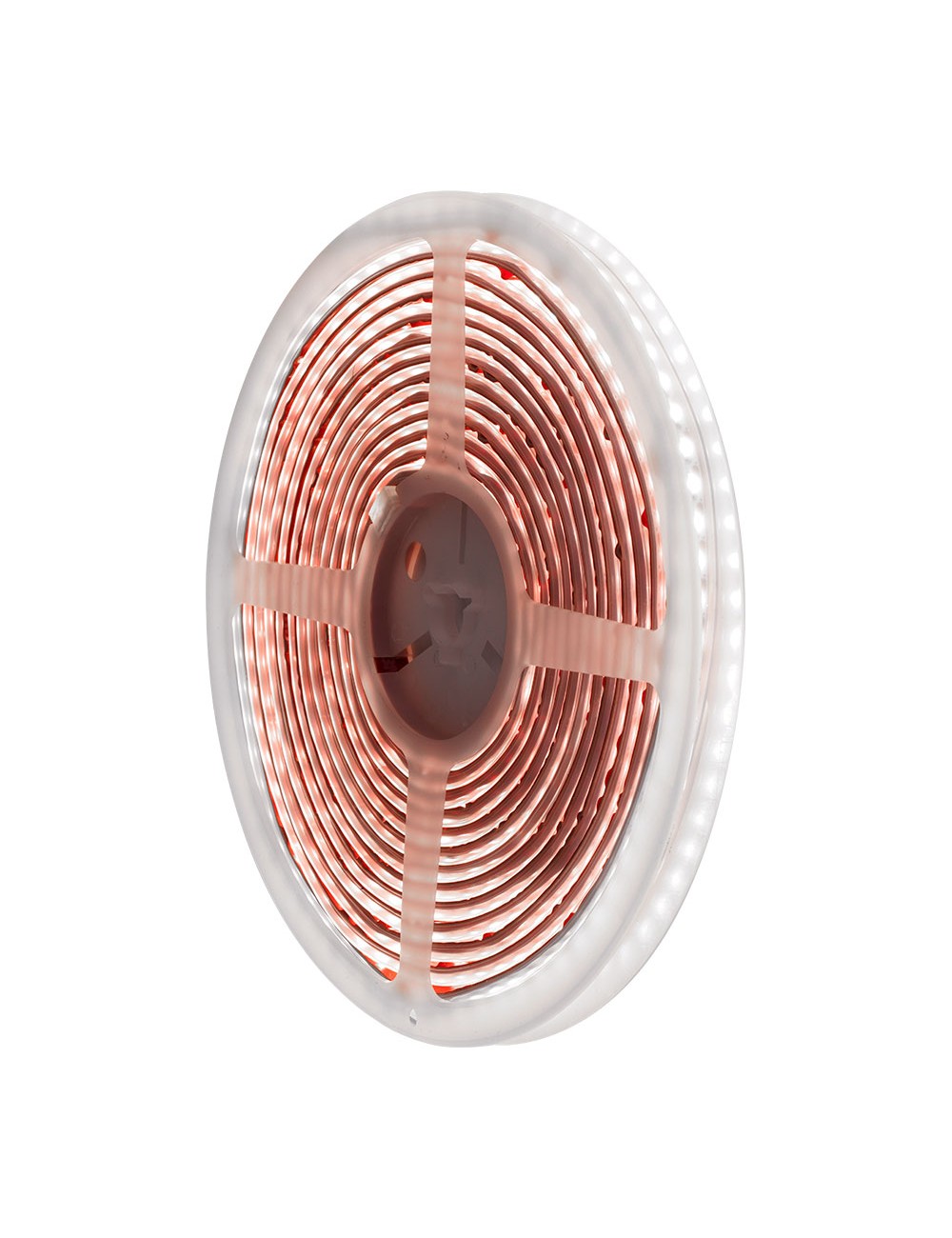 Tira led adhesiva 6.400 k 8 w/m 100 lm/w 24 v dc ip65, 5 m x 10 mm luz fria