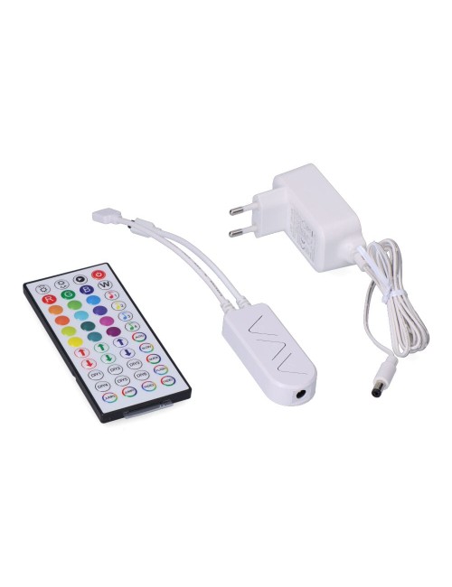 Tira led adhesiva 4,5 w/m 20 lm/w 24 v dc ip65, 5 m x 12 mm, rgb, multicolor, wifi tuya app