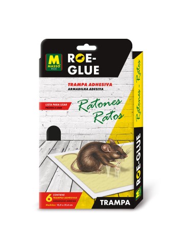 Trampa adhesiva ratones, 6 uds