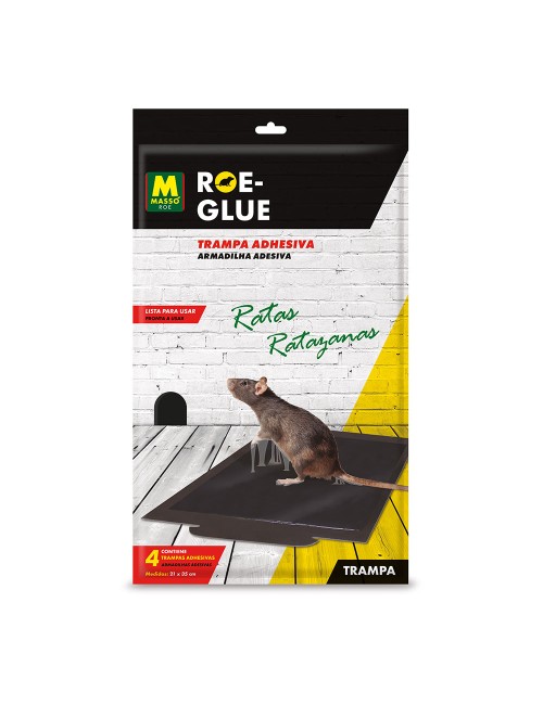 Trampa adhesiva ratas, 4 uds