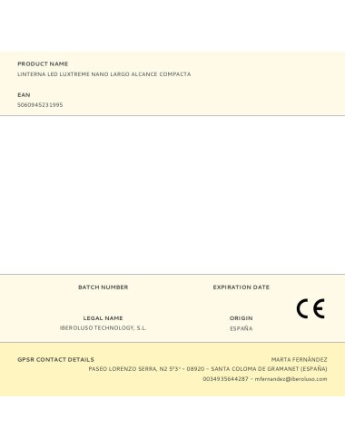 Linterna led luxtreme nano largo alcance compacta