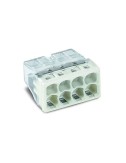 Conector rapido 8 vias, ø maximo 2,5 mm, transparente / verde gris