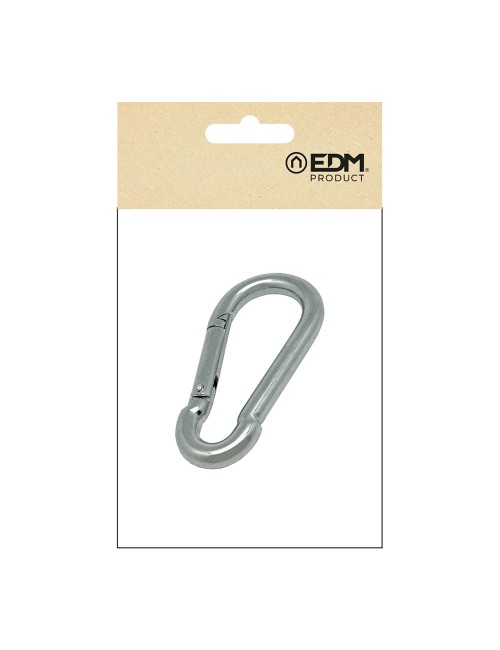 Mosquetón bombero sin seguro, msq01, acero galvanizado, 8 x 80 mm