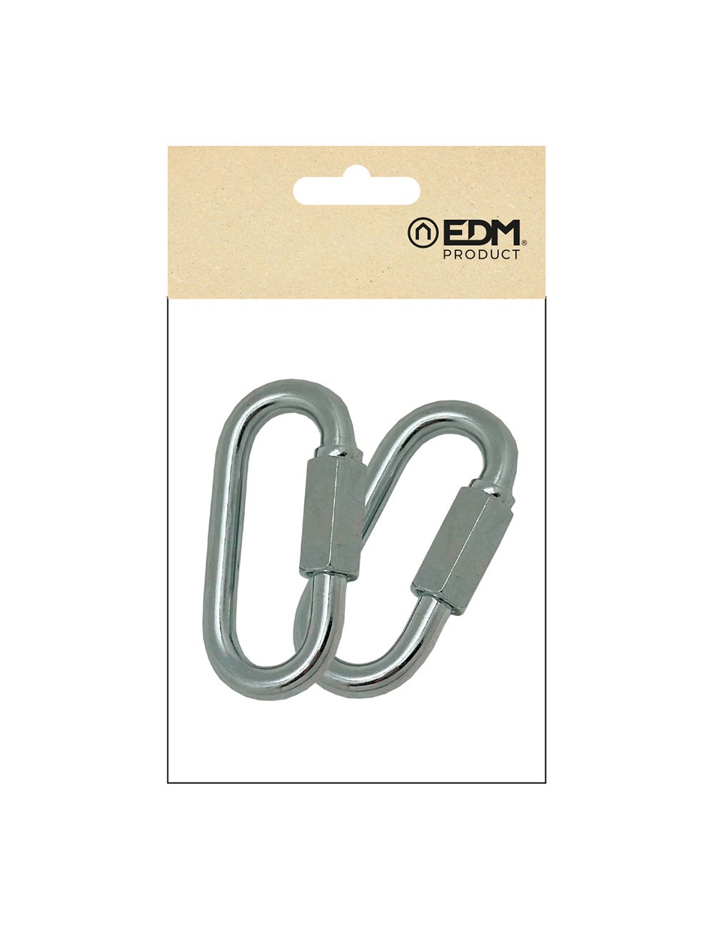 Eslabón rápido esl01, acero galvanizado, 4 mm. 2 unidades