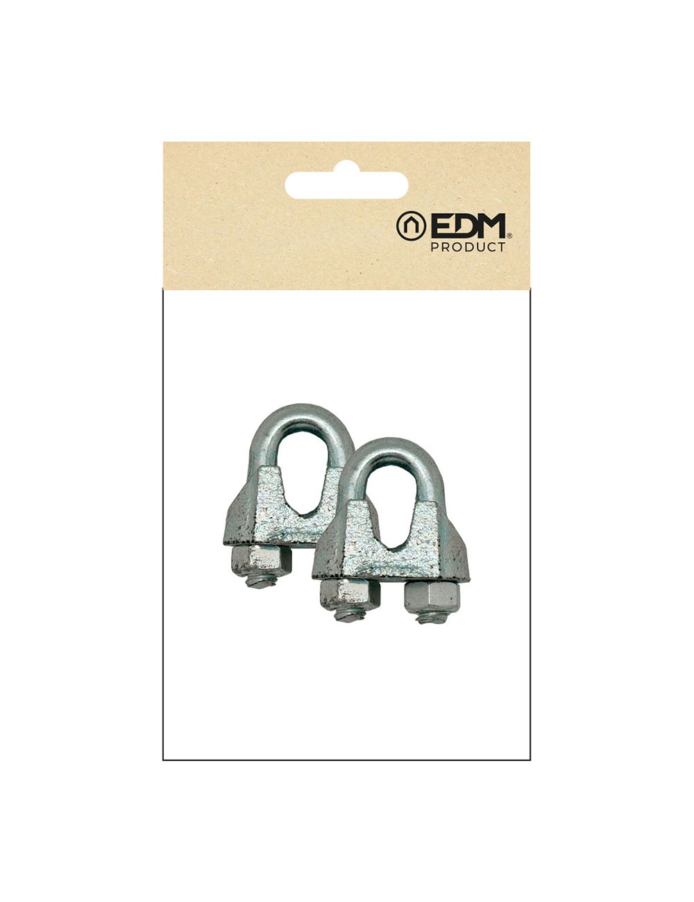 Sujetacable din-741 sjt01, acero galvanizado, m8 3/8". 2 unidades