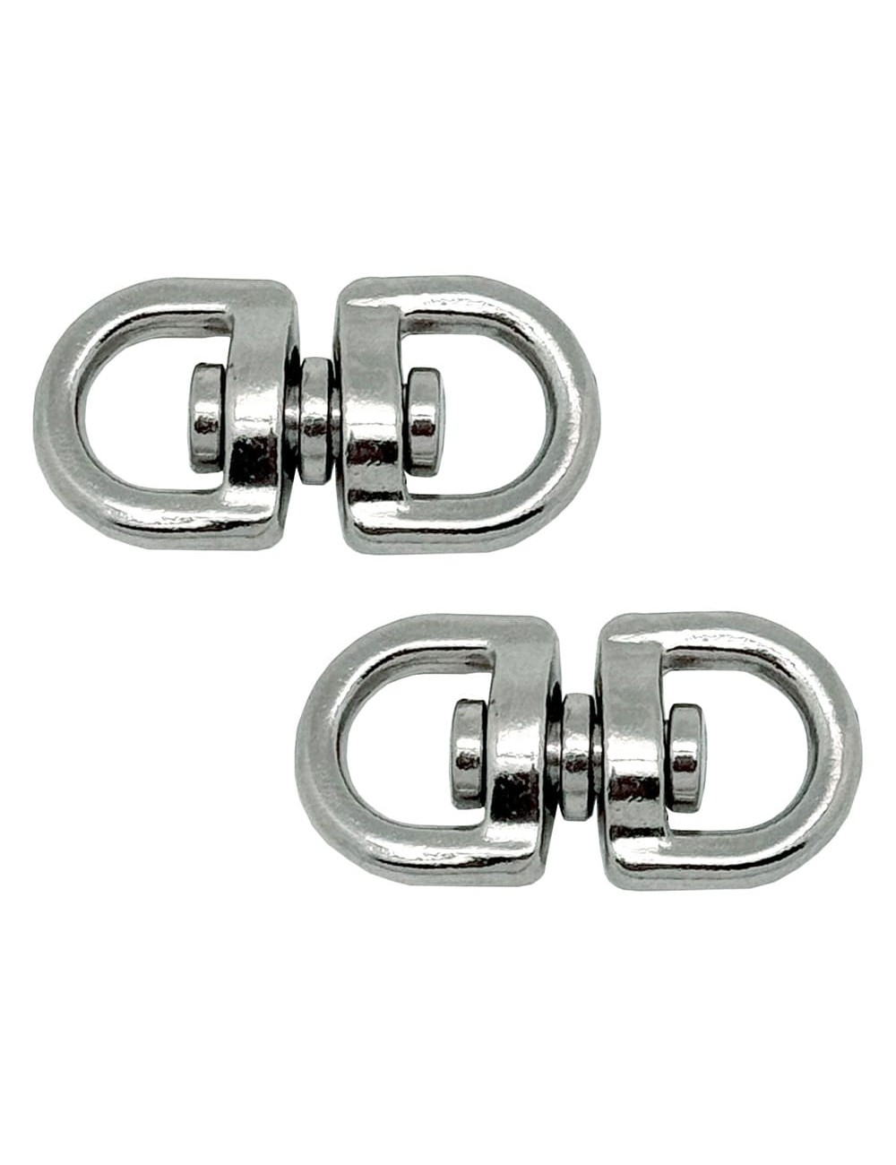 Anilla giratoria ap12, acero níquelado, 10 mm, 3/8". 2 unidades