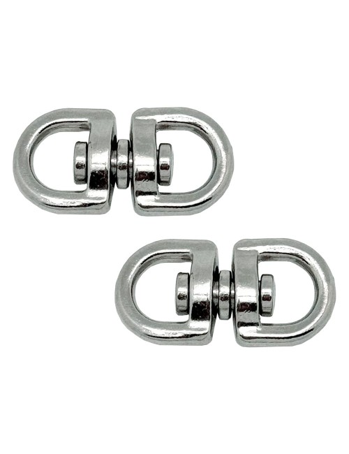 Anilla giratoria ap12, acero níquelado, 10 mm, 3/8". 2 unidades