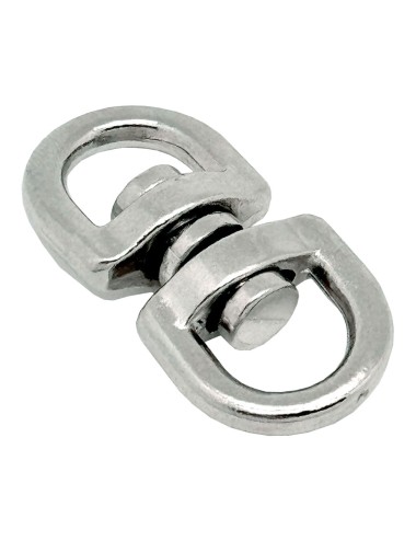 Anilla giratoria ap12, acero níquelado, 10 mm, 3/8". 2 unidades