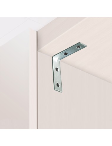 Ángulo refuerzo an02, acero zincado, 20 x 20 x 15 mm. 4 unidades