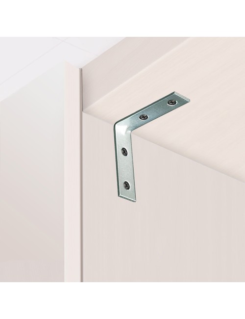 Ángulo refuerzo an02, acero zincado, 50 x 50 x 15 mm. 4 unidades