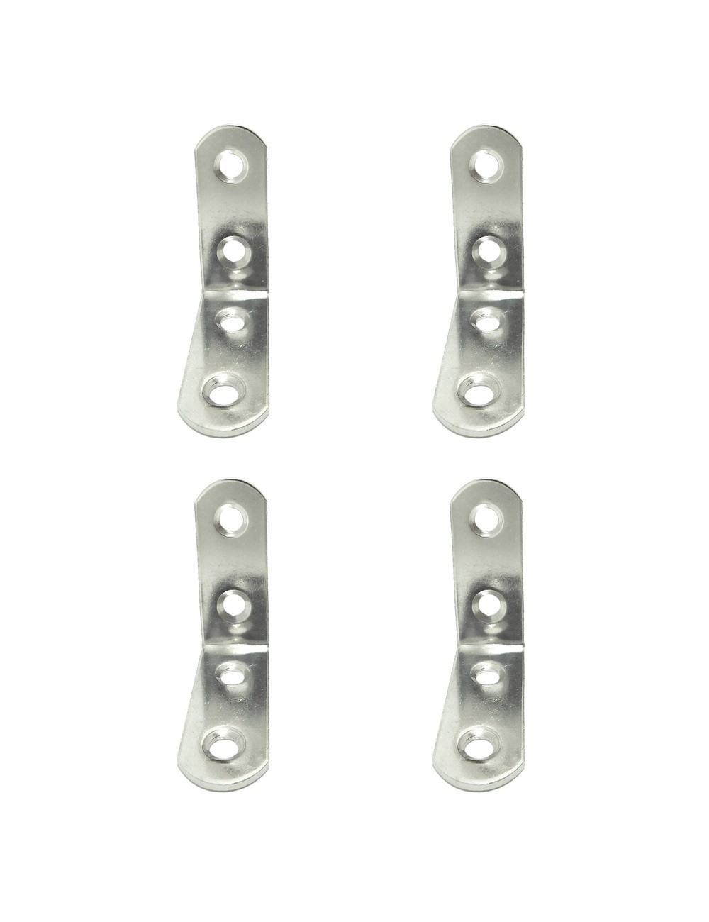 Ángulo refuerzo an24, acero inoxidable, 40 x 40 x 16 mm. 4 unidades