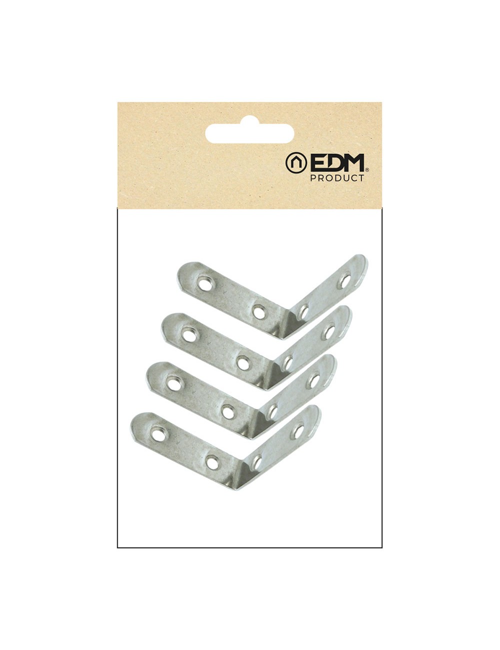 Ángulo refuerzo an24, acero inoxidable, 50 x 50 x 16 mm. 4 unidades