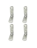 Ángulo refuerzo an24, acero inoxidable, 60 x 60 x 19 mm. 4 unidades