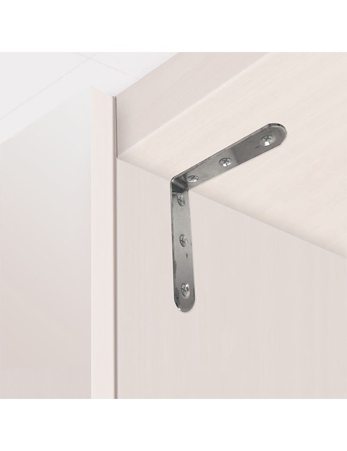 Ángulo refuerzo an24, acero inoxidable, 80 x 80 x 19 mm. 4 unidades