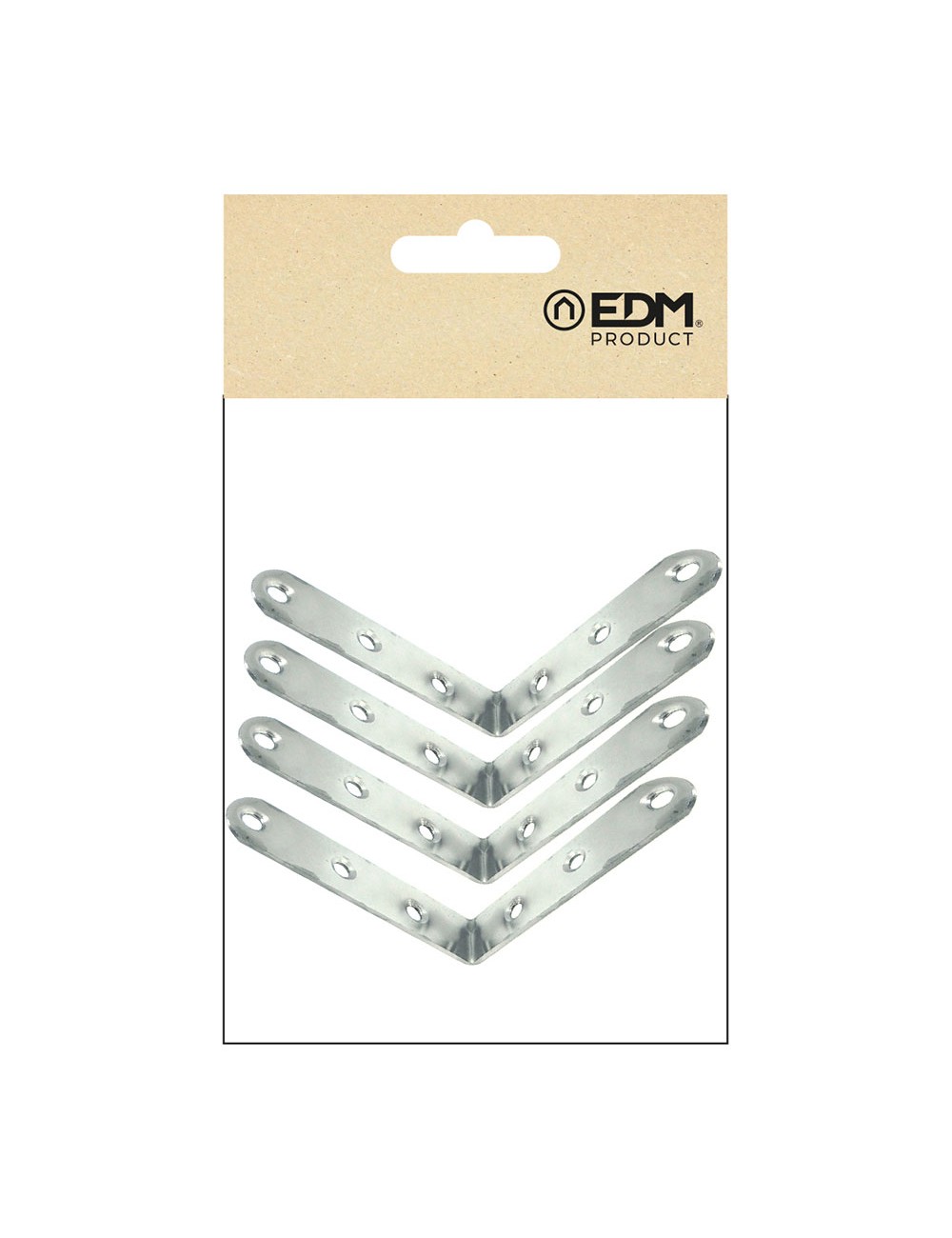 Ángulo refuerzo an24, acero inoxidable, 100 x 100 x 19 mm. 4 unidades