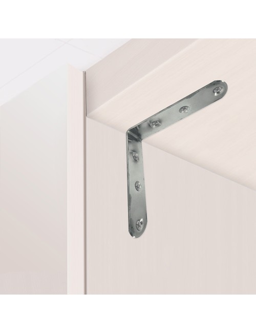 Ángulo refuerzo an24, acero inoxidable, 100 x 100 x 19 mm. 4 unidades