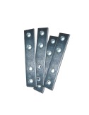 Placa recta unión plc02, acero zincado, 60 x 15 x 2 mm. 4 unidades