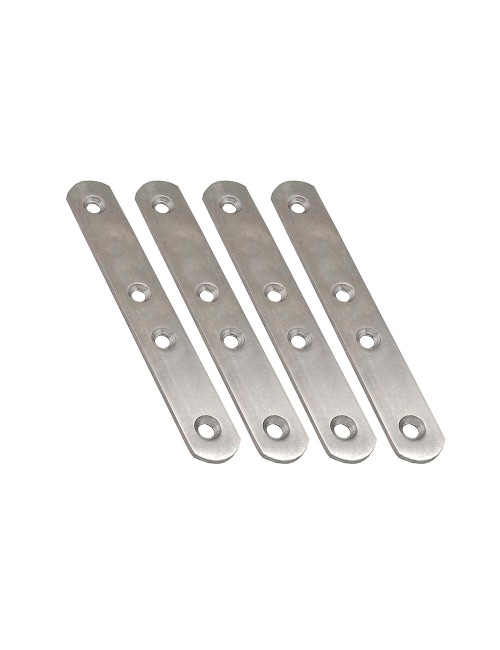Placa recta unión plc14, acero inoxidable, 120 x 19 x 2 mm. 4 unidades