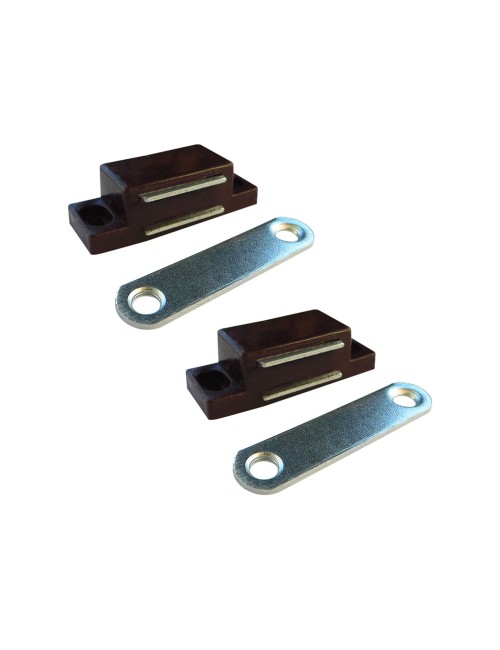 Cierre magnético im02, marrón, 42 x 18 mm, 2 unidades