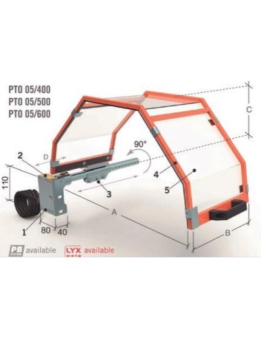 PROTECCION DE TORNO PTO 05/600