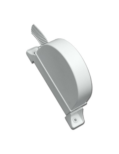 Recogedor exterior abatible pr02 18 mm blanco, 175 x 32 x 120 mm