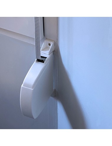 Recogedor exterior abatible pr02 18 mm blanco, 175 x 32 x 120 mm