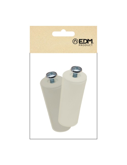 Tope persiana pr08, marfil 40 mm 2 unidades