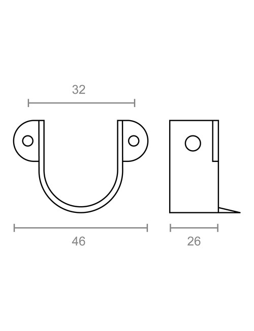 Soporte pincho pr14 zincado
