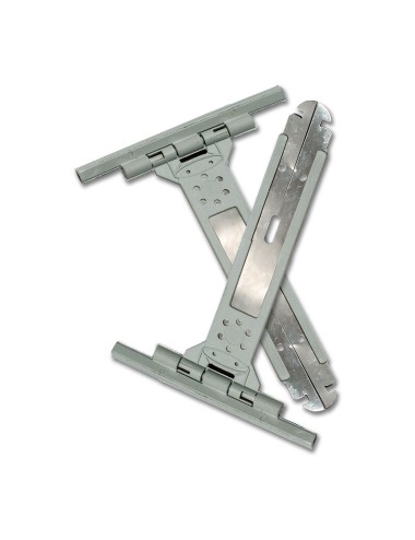 Tirante con fleje pr18 gris, 150 x 105 x 10 mm. 2 unidades