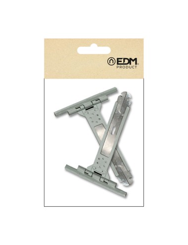 Tirante con fleje pr18 gris, 150 x 105 x 10 mm. 2 unidades