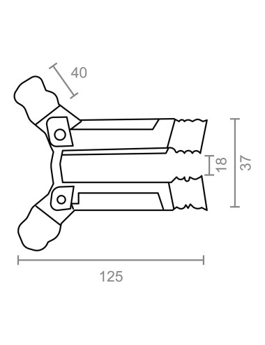 Seguro persiana cuña dentada pr25 acero inoxidable, 2 unidades
