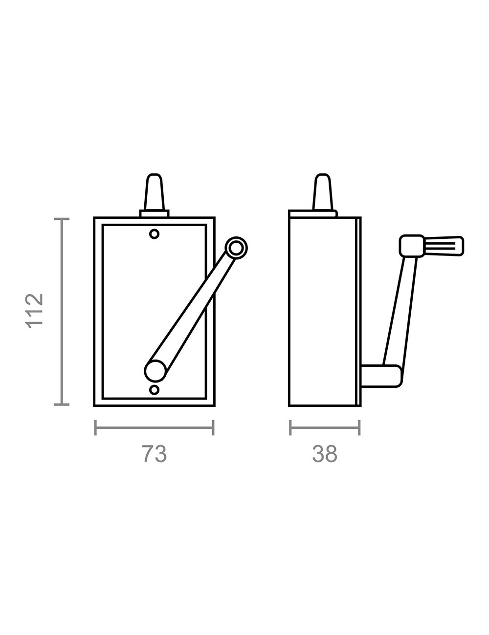 Torno persiana empotrado pr17 20 kg blanco