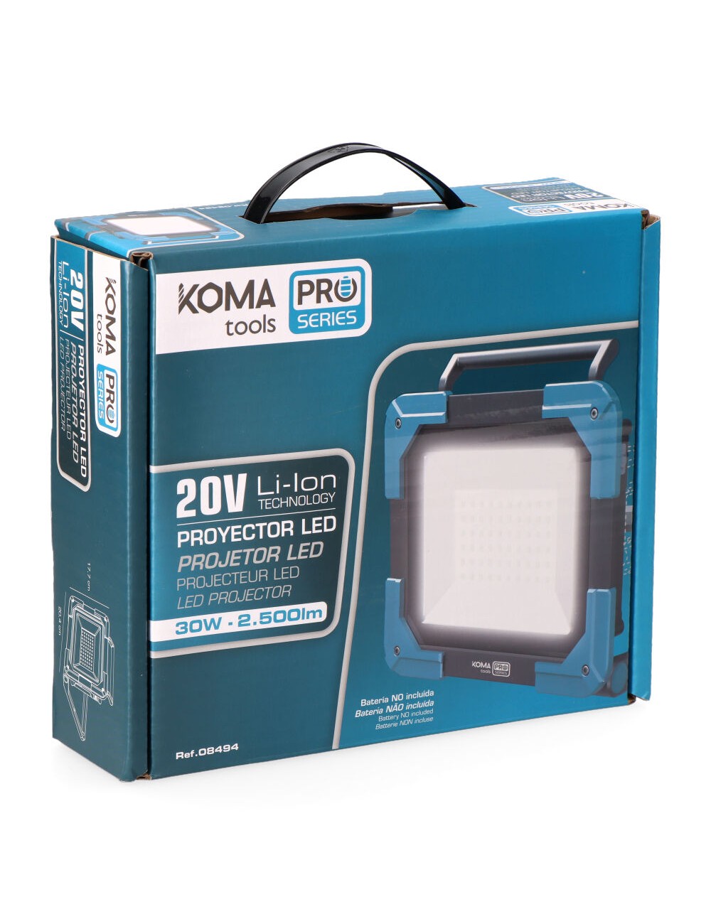 Foco led de trabajo 20 v 2500 lm (sin batería ni cargador)