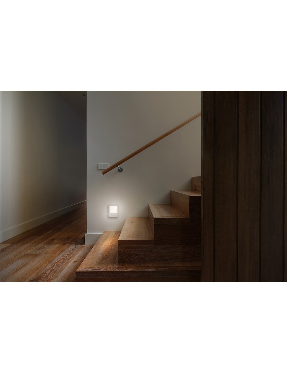 Piloto de noche con sensor de movimiento y enchufe