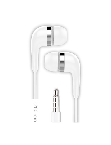 Auriculares bsk jack con micrófono, blanco