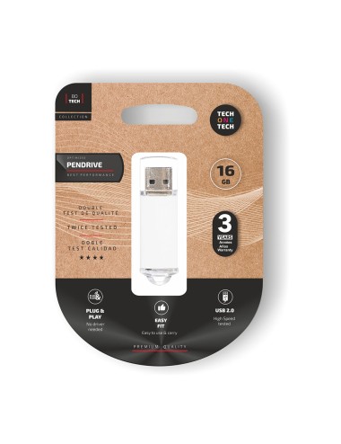 Memoria usb basic white pendrive 16 gb tipo a