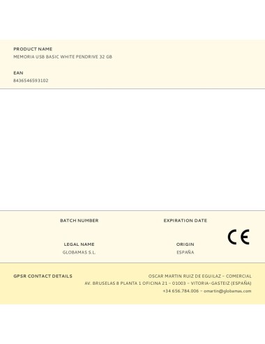 Memoria usb basic white pendrive 32 gb