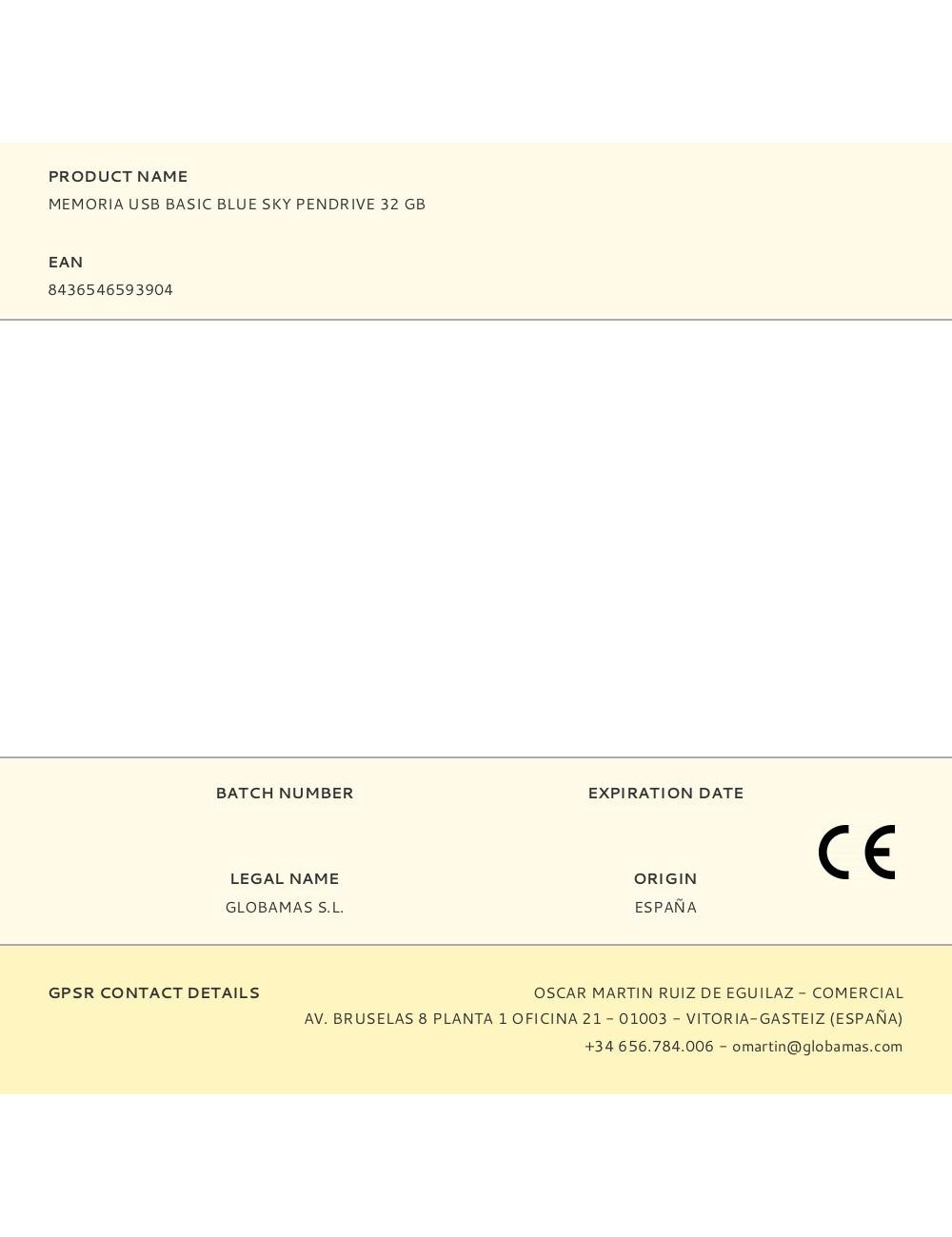 Memoria usb basic blue sky pendrive 32 gb