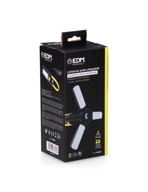 Linterna solar plegable recargable usb