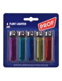 Encendedor de piedra desechable, colores surtidos, blister 5 unidades