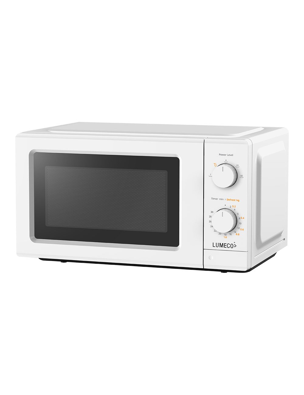 Microondas 700 w blanco 20 l 5 funciones ( 4 niveles + descongelación)