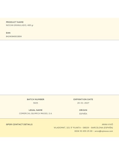 Nocan granulado, 400 gr