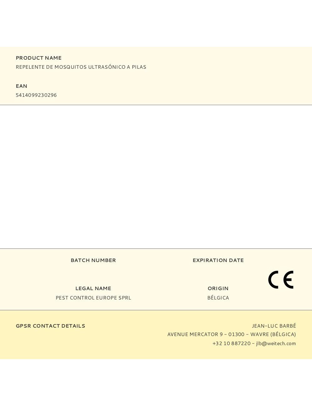 Repelente de mosquitos ultrasónico a pilas