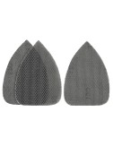 Hoja de lija de malla autoadherente para mouse, grano 120, 3 uds