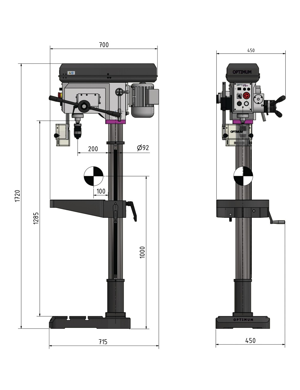Taladro con Avance Automático   DH 28FS - 400V