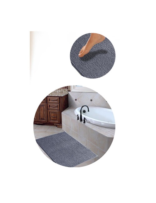 Alfombra de baño shaggy, colores surtidos 45 x 75 cm