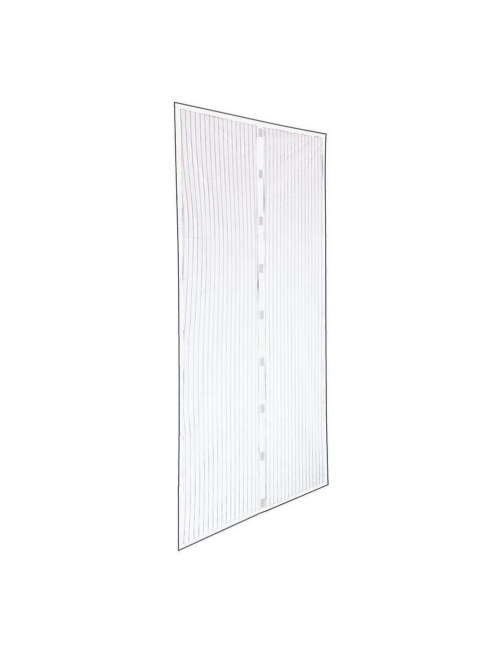 Mosquitera magnetica blanca 120 x 160 cm, 2 piezas 60 x 160 cm