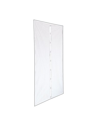 Mosquitera magnetica blanca 140 x 240 cm, 2 piezas 70 x 240 cm
