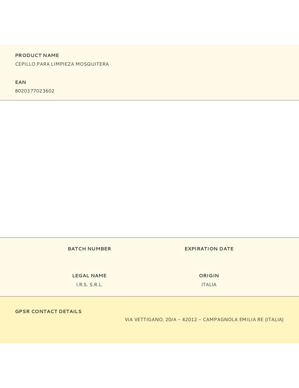 Cepillo para limpieza mosquitera